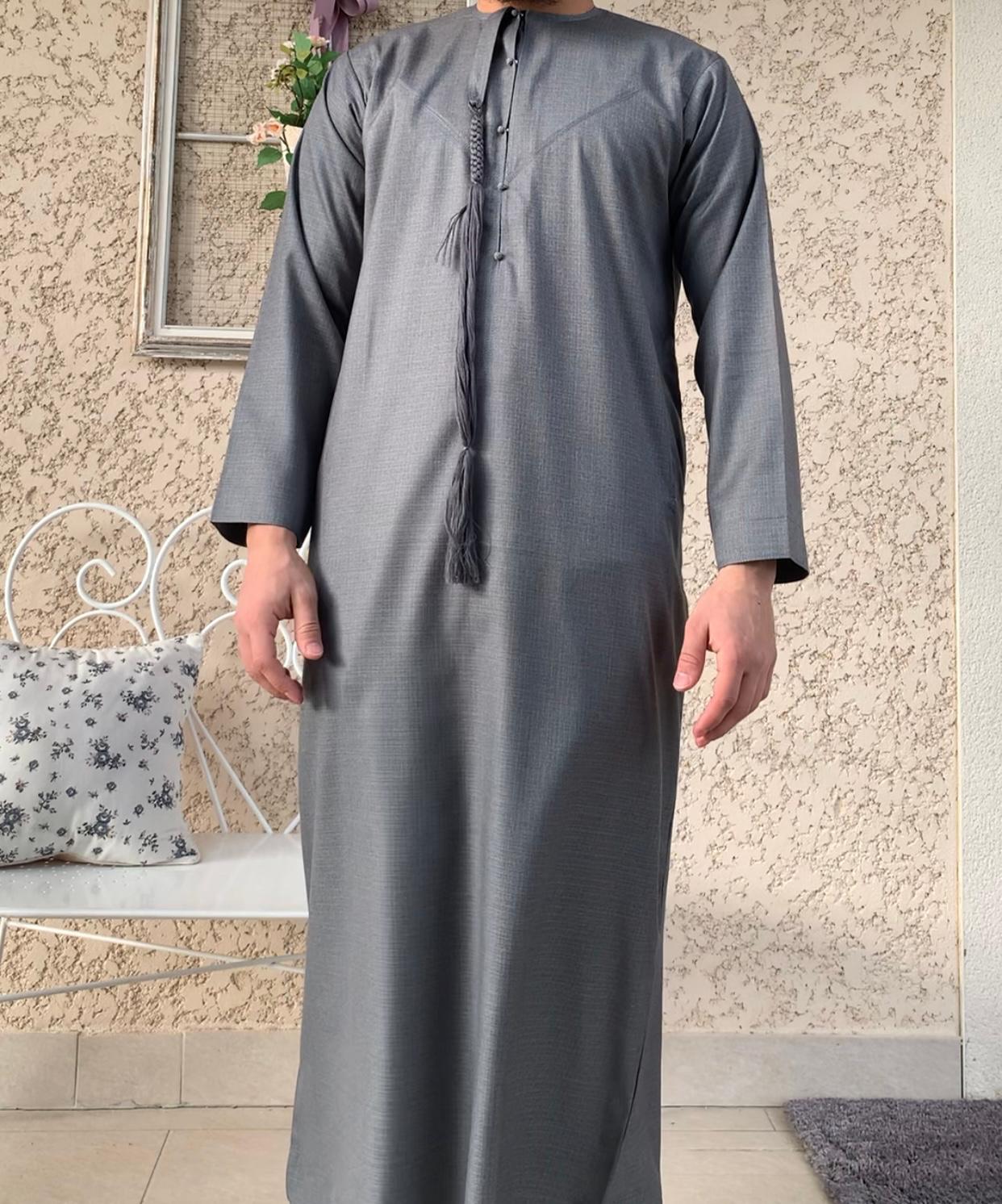 Qamis Emirati Prestige Gris