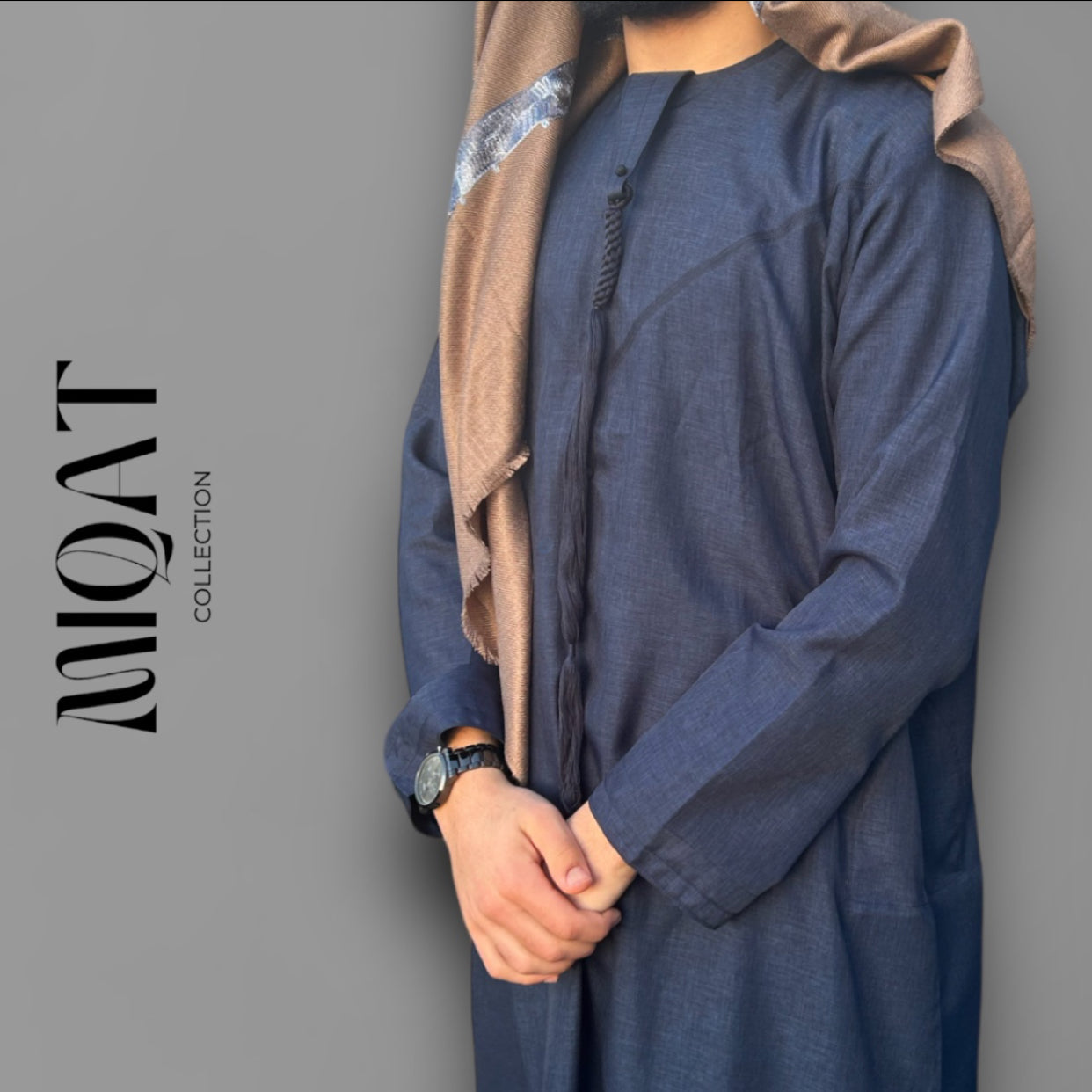 qamis-emirati-prestige-bleu-nuit